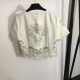 Highly sensitive celebrities favorite short-sleeved T-shirt + straight pants top and bottom set 2023SS DIOR Dior Highly sensitive celebrities favorite short-sleeved T-shirt + straight pants top and bottom set 2023SS DIOR Dior