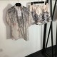 Spring and summer is a continuous trend Short-sleeved top + short pants top and bottom set 2023SS DIOR Dior Spring and summer is a continuous trend Short-sleeved top + short pants top and bottom set 2023SS DIOR Dior