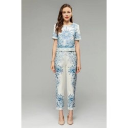 Perfect item for summer Short-sleeved T-shirt + straight pants top and bottom set 2023SS DIOR Dior