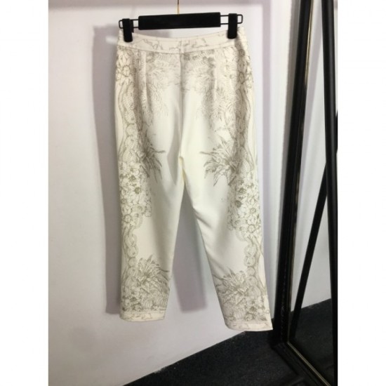 Perfect item for summer Short-sleeved T-shirt + straight pants top and bottom set 2023SS DIOR Dior Perfect item for summer Short-sleeved T-shirt + straight pants top and bottom set 2023SS DIOR Dior