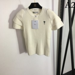 DIOR Dior 2023SS short-sleeved knit style suitable for hot midsummer