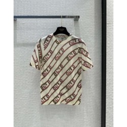 FENDI Fendi retro design 2023SS short sleeve T-shirt