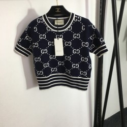 GUCCI Gucci 2023SS short-sleeved knit This summer's new work taken for granted