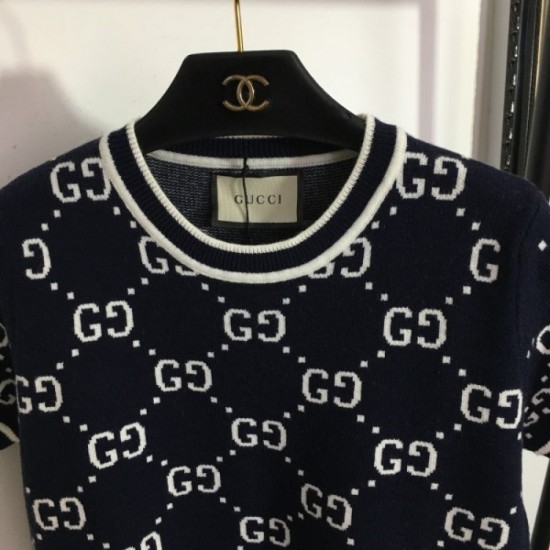 GUCCI Gucci 2023SS short-sleeved knit This summer's new work taken for granted GUCCI Gucci 2023SS short-sleeved knit This summer's new work taken for granted