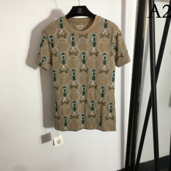 HERMES Hermes fashion sensitive 2023SS short sleeve T-shirt HERMES Hermes fashion sensitive 2023SS short sleeve T-shirt