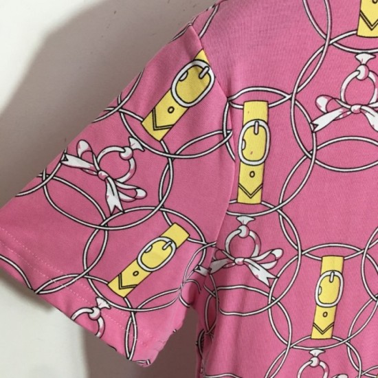 HERMES Hermes fashion sensitive 2023SS short sleeve T-shirt HERMES Hermes fashion sensitive 2023SS short sleeve T-shirt