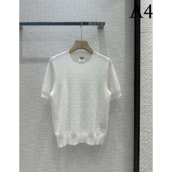HERMES Hermes New 2023SS short-sleeved knit that has gained tremendous popularity HERMES Hermes New 2023SS short-sleeved knit that has gained tremendous popularity