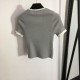 MIU MIU 2023SS short-sleeved knit summer standard that you want one new item MIU MIU 2023SS short-sleeved knit summer standard that you want one new item