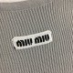 MIU MIU 2023SS short-sleeved knit summer standard that you want one new item MIU MIU 2023SS short-sleeved knit summer standard that you want one new item