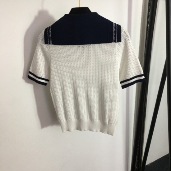 MIU MIU 2023SS short sleeve knit latest trend fashion new arrival MIU MIU 2023SS short sleeve knit latest trend fashion new arrival