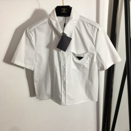 PRADA Prada new arrivals lowest price sale 2023SS short-sleeved shirt PRADA Prada new arrivals lowest price sale 2023SS short-sleeved shirt
