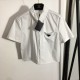 PRADA Prada new arrivals lowest price sale 2023SS short-sleeved shirt PRADA Prada new arrivals lowest price sale 2023SS short-sleeved shirt