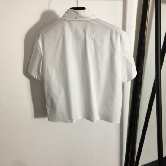 PRADA Prada new arrivals lowest price sale 2023SS short-sleeved shirt PRADA Prada new arrivals lowest price sale 2023SS short-sleeved shirt