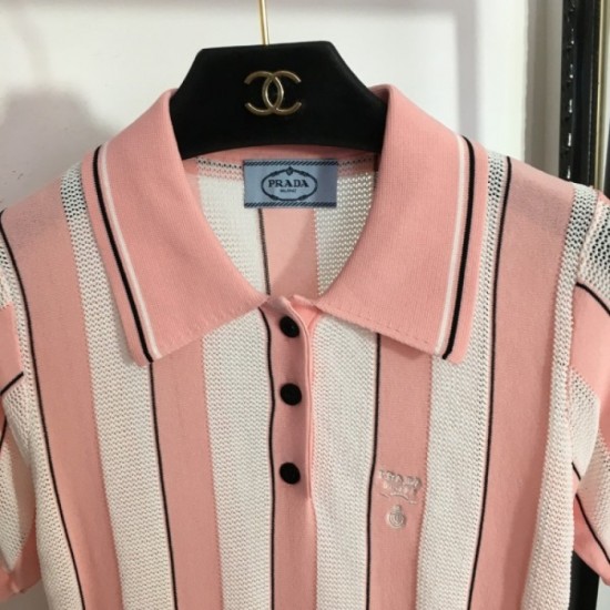Summer new work that can be seen one after another Polo neck knit 2023SS PRADA Prada Summer new work that can be seen one after another Polo neck knit 2023SS PRADA Prada