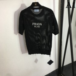 Summer new works openwork knit tops 2023SS PRADA Prada