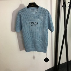 Summer new works openwork knit tops 2023SS PRADA Prada