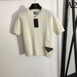 PRADA Prada 2023SS short-sleeved knit style up simple