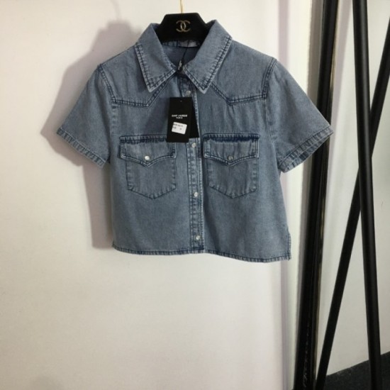 Absolutely Wanted New Denim Shirt Coat 2023SS YSL Yves Saint Laurent Absolutely Wanted New Denim Shirt Coat 2023SS YSL Yves Saint Laurent