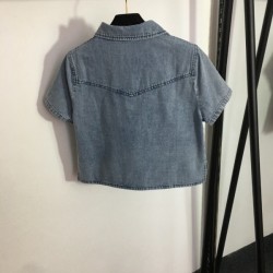 Absolutely Wanted New Denim Shirt Coat 2023SS YSL Yves Saint Laurent