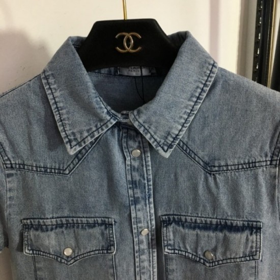 Absolutely Wanted New Denim Shirt Coat 2023SS YSL Yves Saint Laurent Absolutely Wanted New Denim Shirt Coat 2023SS YSL Yves Saint Laurent
