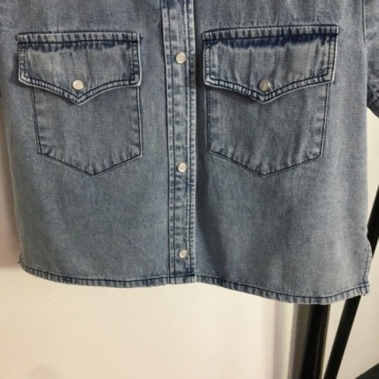 Absolutely Wanted New Denim Shirt Coat 2023SS YSL Yves Saint Laurent Absolutely Wanted New Denim Shirt Coat 2023SS YSL Yves Saint Laurent