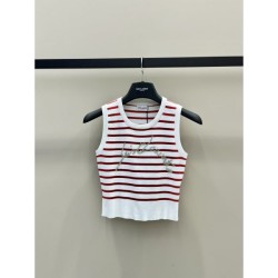 YSL Yves Saint Laurent 2023SS Sleeveless Knit Vest SALE Get a great deal