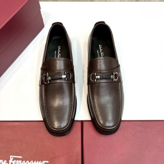 2023FW Elegant FERRAGAMO Salvatore Ferragamo business shoes for adults 2023FW Elegant FERRAGAMO Salvatore Ferragamo business shoes for adults