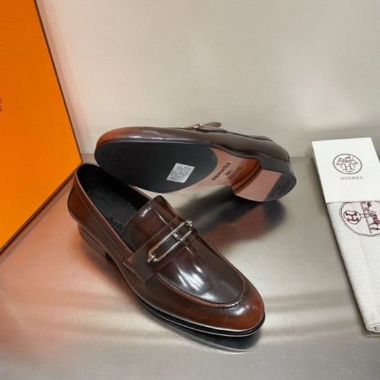 HERMES Hermes business shoes 2023AW Like a beautiful winter color HERMES Hermes business shoes 2023AW Like a beautiful winter color