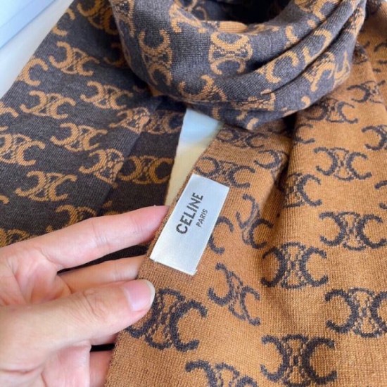 CELINE 2023FW scarf with the latest stylish logo CELINE 2023FW scarf with the latest stylish logo