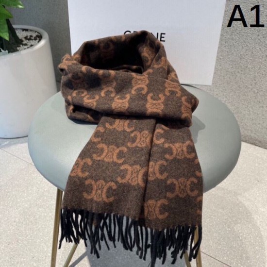 CELINE Celine Unique Autumn/Winter Coordination 2023FW Scarf CELINE Celine Unique Autumn/Winter Coordination 2023FW Scarf
