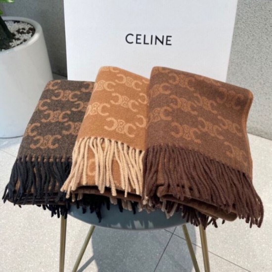 CELINE Celine Unique Autumn/Winter Coordination 2023FW Scarf CELINE Celine Unique Autumn/Winter Coordination 2023FW Scarf