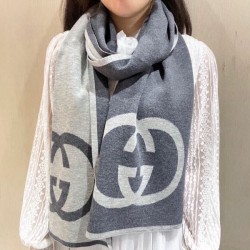 GUCCI Gucci 2023FW scarf perfect for winter outings