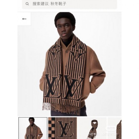LOUIS VUITTON Louis Vuitton Popular New 2023FW Scarf LOUIS VUITTON Louis Vuitton Popular New 2023FW Scarf