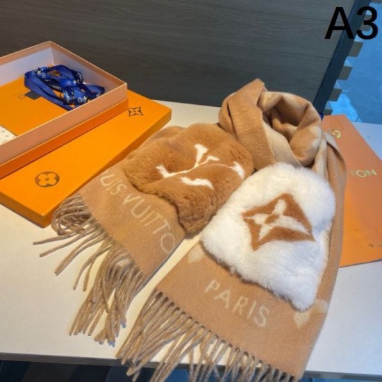 LOUIS VUITTON I want the winter season ahead of time 2023FW scarf LOUIS VUITTON I want the winter season ahead of time 2023FW scarf