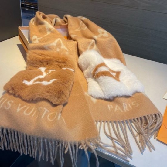 LOUIS VUITTON I want the winter season ahead of time 2023FW scarf LOUIS VUITTON I want the winter season ahead of time 2023FW scarf