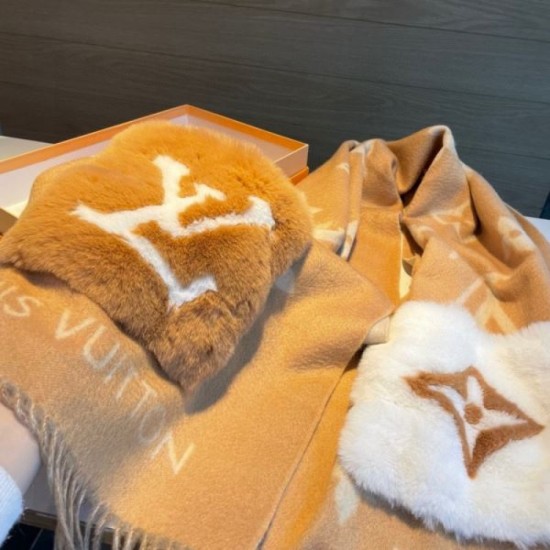 LOUIS VUITTON I want the winter season ahead of time 2023FW scarf LOUIS VUITTON I want the winter season ahead of time 2023FW scarf