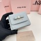 2023FW MIU MIU Miu Miu trendy tri-fold wallet 2023FW MIU MIU Miu Miu trendy tri-fold wallet