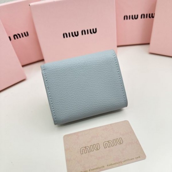 2023FW MIU MIU Miu Miu trendy tri-fold wallet 2023FW MIU MIU Miu Miu trendy tri-fold wallet