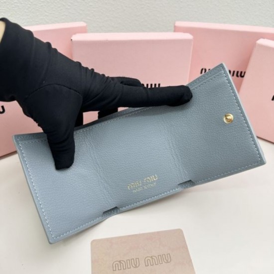 2023FW MIU MIU Miu Miu trendy tri-fold wallet 2023FW MIU MIU Miu Miu trendy tri-fold wallet