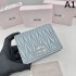 2023FW MIU MIU Miu Miu Adult-like texture bi-fold wallet