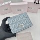 2023FW MIU MIU Miu Miu Adult-like texture bi-fold wallet 2023FW MIU MIU Miu Miu Adult-like texture bi-fold wallet