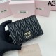 2023FW MIU MIU Miu Miu Adult-like texture bi-fold wallet 2023FW MIU MIU Miu Miu Adult-like texture bi-fold wallet