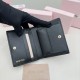 2023FW MIU MIU Miu Miu Adult-like texture bi-fold wallet 2023FW MIU MIU Miu Miu Adult-like texture bi-fold wallet