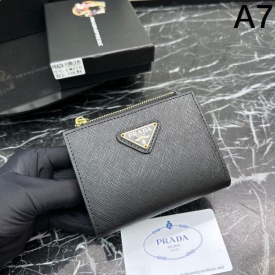 2023FW PRADA Prada spacious item tri-fold wallet 2023FW PRADA Prada spacious item tri-fold wallet