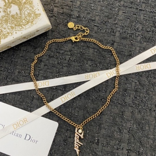 DIOR Dior necklace 2023SS hottest domestic sold out quantity limited DIOR Dior necklace 2023SS hottest domestic sold out quantity limited