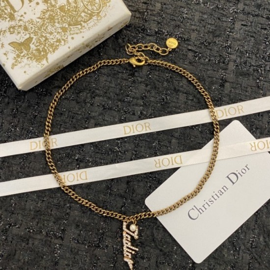 DIOR Dior necklace 2023SS hottest domestic sold out quantity limited DIOR Dior necklace 2023SS hottest domestic sold out quantity limited