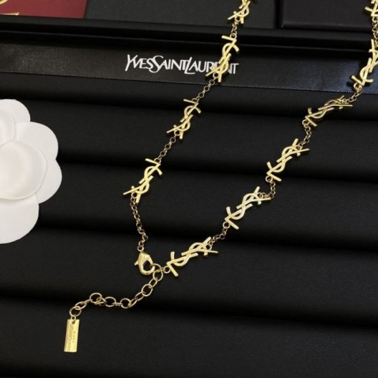 2023FW Necklace YSL Yves Saint Laurent Challenge the lowest price 2023FW Necklace YSL Yves Saint Laurent Challenge the lowest price