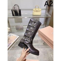 Gentle luxury popular color boots 2023FW MIU MIU Miu Miu