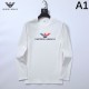 2024FW ARMANI Trendy Coordination Long Sleeve T-shirt 2024FW ARMANI Trendy Coordination Long Sleeve T-shirt