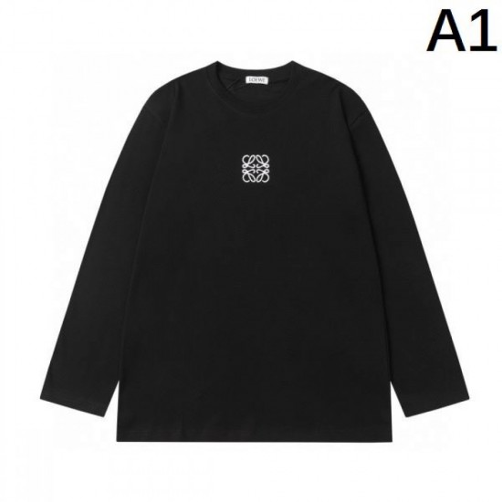 2024FW LOEWE This season's featured new long-sleeved T-shirt with color 2024FW LOEWE This season's featured new long-sleeved T-shirt with color